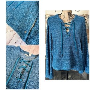 Roxy Bell Sleeve Poncho Sweater
